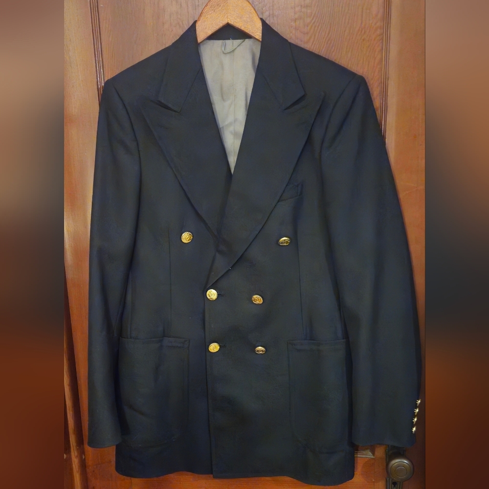 Vintage Charles Christian Paris Sport Coat Navy